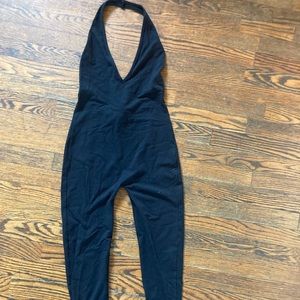 American apparel catsuit black small v neck
